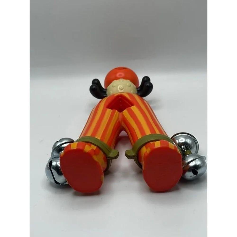 Cheerful Ladybug Toy with Jingle Bells and Striped Legs